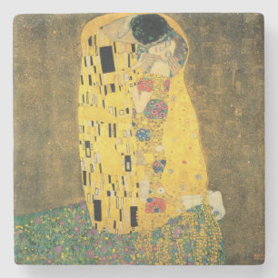 Porta-copo De Pedra GUSTAVO KLIMT - O beijo 1907