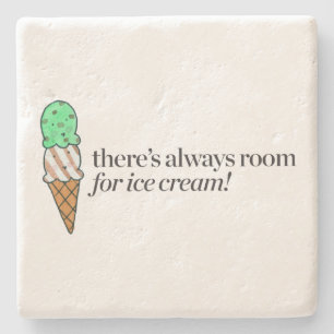 Porta-copo De Pedra Há sempre uma sala para o sorvete