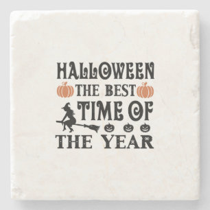 Porta-copo De Pedra Halloween A Melhor Hora Do Aniversário Do Ano