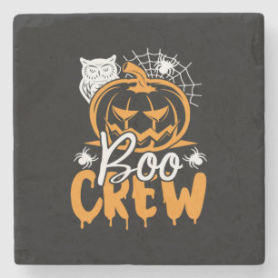 Porta-copo De Pedra Halloween Boo Crew Aniversário