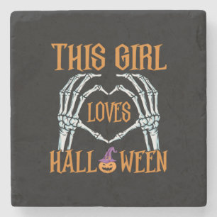 Porta-copo De Pedra Halloween Essa Menina Adora O Aniversário Do Hallo