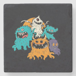 Porta-copo De Pedra Halloween/Monster/Outubro/Queda
