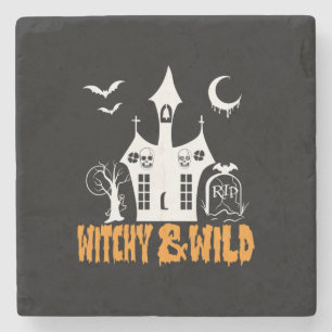 Porta-copo De Pedra Halloween Witchy And Wild Birthday