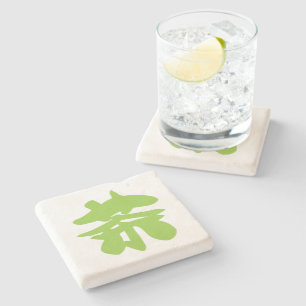 Porta-copo De Pedra Hanzi / Kanji - Caractere de idioma chinês Chá