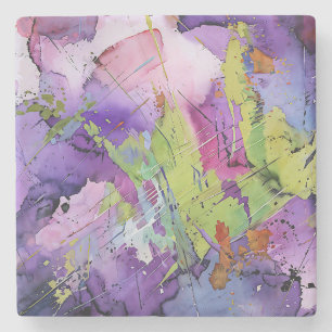 Porta-copo De Pedra "Harmonia Chaótica" Arte Abstrato Contemporânea