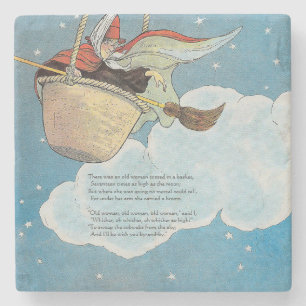 Porta-copo De Pedra Havia uma velha mulher jogada numa cesta, Rhyme