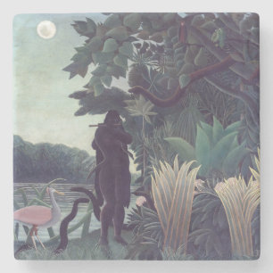 Porta-copo De Pedra Henri Rousseau - A Encantadora de Serpentes