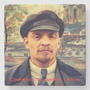 Porta-copo De Pedra Herói Vladimir Lenin, União Soviética Comunista UR