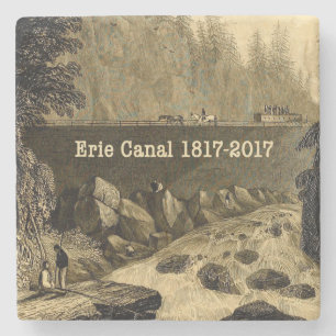 Porta-copo De Pedra Histórica do Canal do Erie Bicentenário