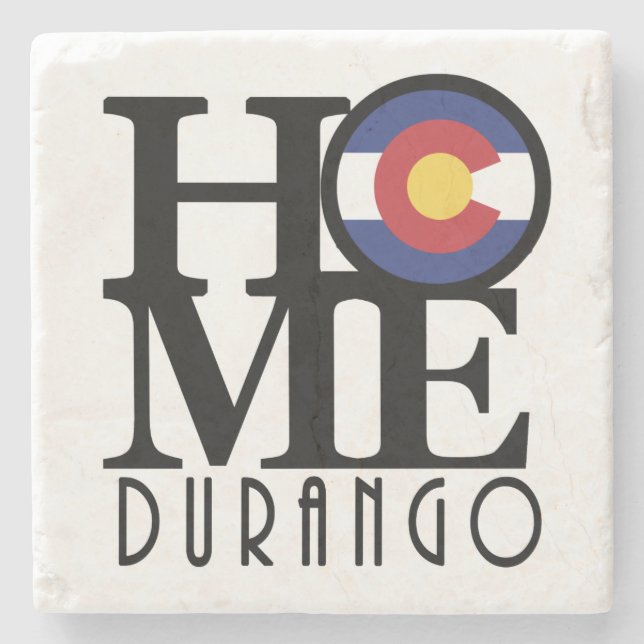 Porta-copo De Pedra HOME Durango Colorado (Frente)