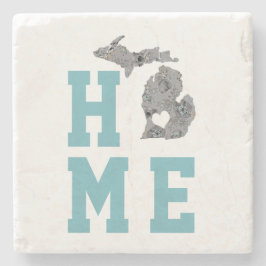 Porta-copo De Pedra Home É Michigan O Estado Dos Lagos Excelentes