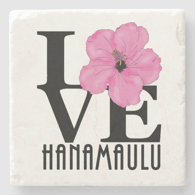 Porta-copo De Pedra HOME Hanamaulu Hawaii (Frente)