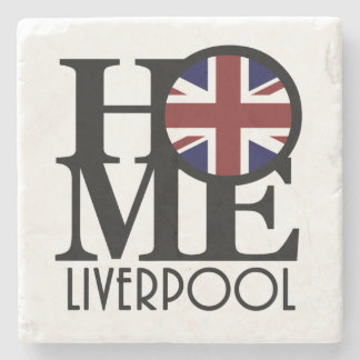 Porta-copo De Pedra HOME Liverpool (UK Flag)