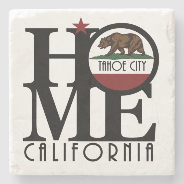Porta-copo De Pedra HOME Tahoe City California (Frente)