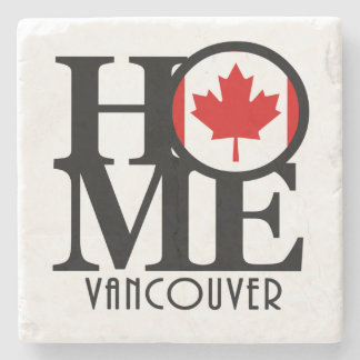 Porta-copo De Pedra HOME Vancouver (Bandeira Canadense)