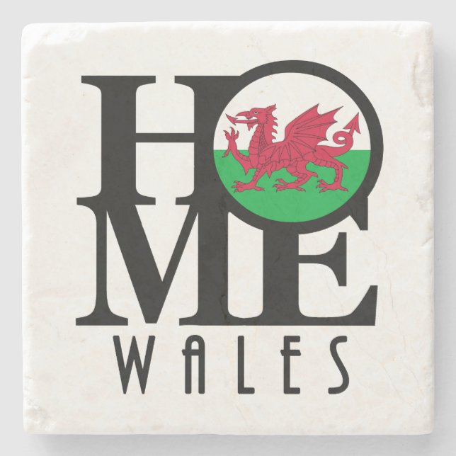 Porta-copo De Pedra HOME Wales (Frente)