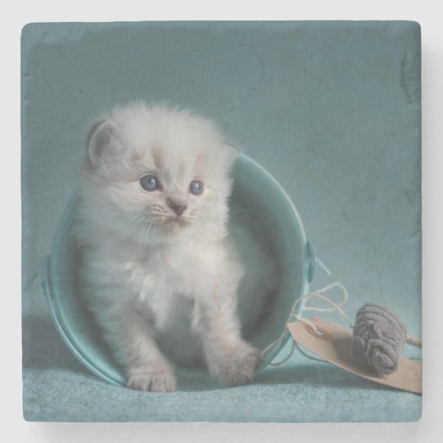 Porta-copo De Pedra Hora de jogar (Frente)