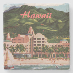 Porta-copo De Pedra Hotel Royal Hawaiian Stone Coaster