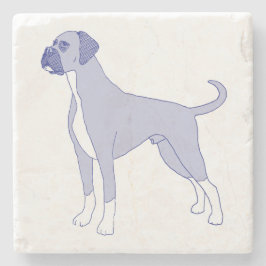 Porta-copo De Pedra Hunderasse Boxer