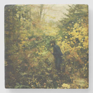 Porta-copo De Pedra Hunter in the Forest (por H.A. Brendekilde)