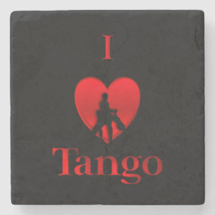Porta-copo De Pedra I Heart Tango