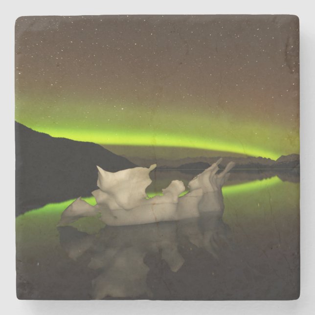 Porta-copo De Pedra Iceberg Aurora (Frente)