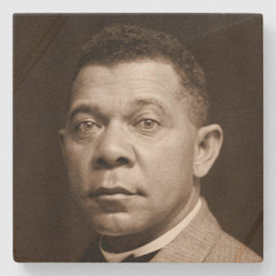 Porta-copo De Pedra Ícone da História Negra: Booker T Washington, Retr