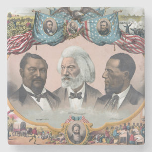 Porta-copo De Pedra Ícones da História Negra: Com Frederick Douglass
