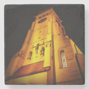 Porta-copo De Pedra Igreja na noite