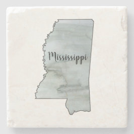 Porta-copo De Pedra Ilustração de Estado do Mississippi