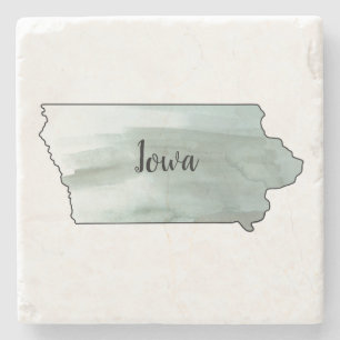 Porta-copo De Pedra Ilustração do Estado de Iowa
