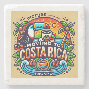Porta-copo De Pedra Imagem se mudando para Costa Rica Suporte de Mármo