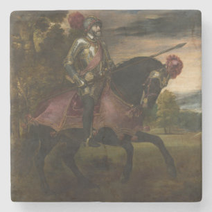 Porta-copo De Pedra Imperador Charles V em Horseback (por Titian)