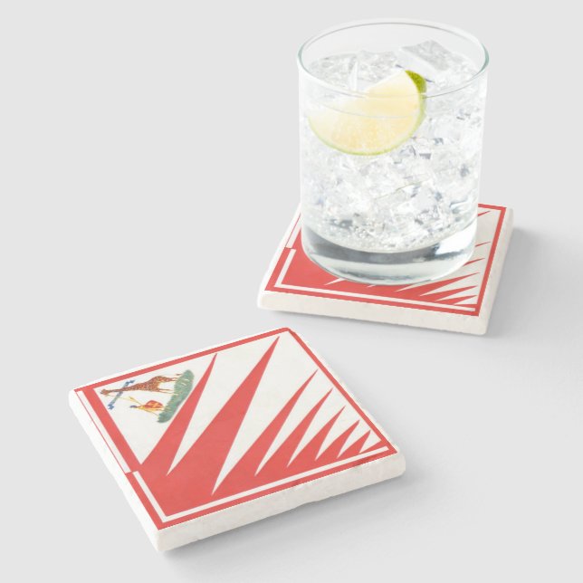 Porta-copo De Pedra Imperiale Contrada della Girafa - Giraffe Palio (Lateral)