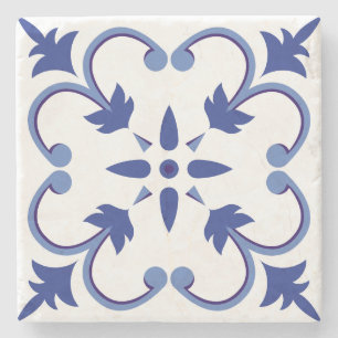 Porta-copo De Pedra Indigo Vinha Petal