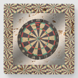 Porta-copo De Pedra Inspirado Por Darts O Jogo,