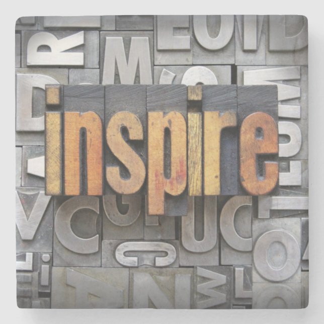 Porta-copo De Pedra Inspire (Frente)