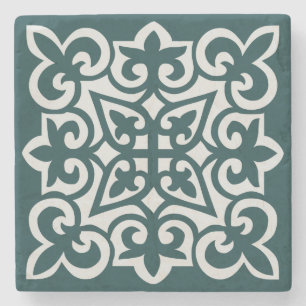 PORTA-COPO DE PEDRA INTRICAR PADRÃO DO AZULEJO