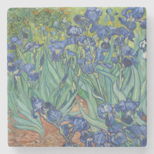 Porta-copo De Pedra Íris, Pintura a Óleo Floral, Vincent Van Gogh