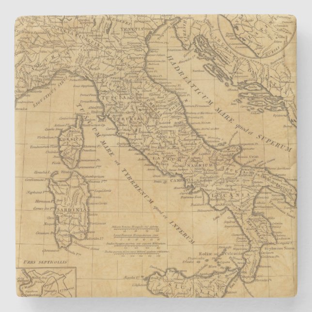 Porta-copo De Pedra Italia antiga (Frente)