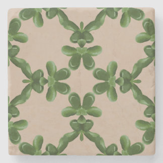 Porta-copo De Pedra Jade Lattice in Beige