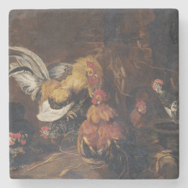 Porta-copo De Pedra Jan Fyt Cockwar