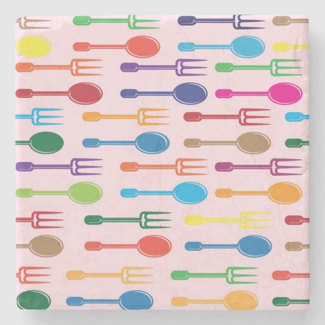 Porta-copo De Pedra Jantando a textura (Frente)