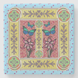 Porta-copo De Pedra Jardim da Borboleta