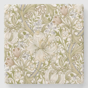 Porta-copo De Pedra Jardim de Lírio Dourado Clássico de William Morris
