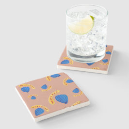 Porta-copo De Pedra Jardín Minimalista Abstracto en Tonos Tierra