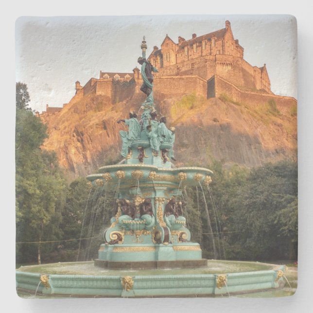 Porta-copo De Pedra Jardins da Rua Princesa do Castelo de Edimburgo (Frente)