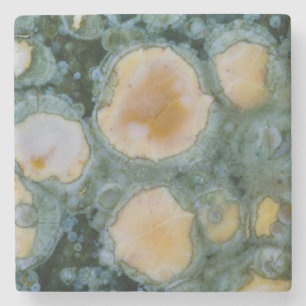 Porta-copo De Pedra Jasper Oceano Traçado