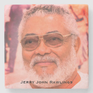 Porta-copo De Pedra Jerry Rawlings, J.J. Rawlings, Presidente do Gana