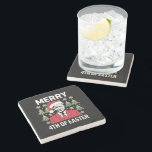Porta-copo De Pedra Joe Biden Christmas Santa Hat Feliz 4° Páscoa<br><div class="desc">Engraçado Joe Biden Natal Santa Hat Feliz 4º De Páscoa Xmas</div>